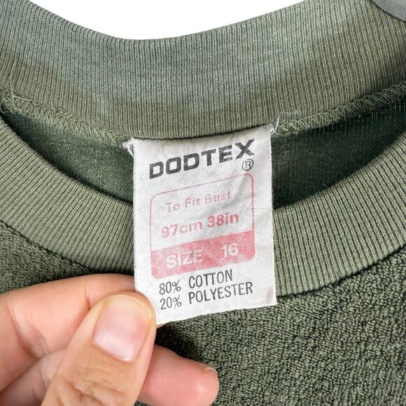 VTG Sweatshirt Womens Small Green Velour Saturday Pullover DODTEX tag - Picture 4 of 9